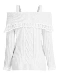 Pattern : Slim  Yarn Thickness : Regular Yarn  Percentage of Material : 95% above  Season : Autumn/Winter  Age : 18-24  Pattern Type : Patchwork  Gender : Women  Sleeve Length(cm) : Full  Style : Sexy & Club  Decoration : Lace Up  Material : Polyester,Spandex  Sleeve Style : Regular  Collar : Slash Neck  Clothing Length : Regular  Material Composition : Polyester Blended  Elasticity : Slight Strech  Fit Type : Slim Fit Knotted Sweater, Winter Coquette, Cute Jumpers, Y2k Long Sleeve, Cold Shoulder Lace, Long Sleeve Jumper, Pink Knit, Lace Sweater, Estilo Chic