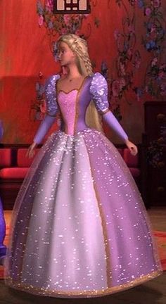 the princess and the frog are standing in front of each other wearing dresses with sequins on them