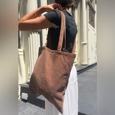 Large, Corduroy Tote Bag. All Accessories Are Final Sale. Fabrics: 100% Cotton Measurement: 15" (38 Cm) Bag Length, 12" (30 Cm) Strap Length, 27" (69 Cm) Full Bag Length, 15" (38 Cm) Width Made In: China Trendy Corduroy Canvas Bag For Everyday Use, Brown Corduroy Travel Bag, Everyday Corduroy Tote Canvas Bag, Everyday Corduroy Canvas Tote Bag, Trendy Everyday Corduroy Bag, Trendy Corduroy Everyday Bag, Brown Corduroy Bag With Pockets, Corduroy Canvas Shoulder Bag For Everyday Use, Everyday Brown Corduroy Bag