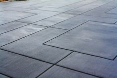 an image of a patio that looks like it has been made out of concrete blocks