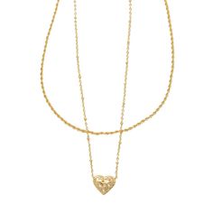 Double up on sweet styling with the Anna Filigree Multi-Strand Necklace. A classic chain paired with an adorable heart pendant, this two-in-one style takes the guesswork out of necklace layering. Designer, founder, and philanthropist Kendra Scott started her company in 2002, just three months after her first son was born. Her commitment to innovation, quality, customer service, and detail has taken her from a small startup to a billion-dollar brand. Kendra Scott is known for its design and material innovation, use of color, and signature shapes. As the lifestyle brand continues to grow, Kendra and her namesake company remain true to its founding philosophy of Family, Fashion, and Philanthropy for both customers and employees. Since its beginning, the company has given back to local, nation Multi Strand Necklace Gold, Necklace Stacks, Square Toe Mary Jane, Thick Chain Necklace, Filigree Heart, Kendra Scott Necklace, Awesome Sauce, Necklace Layering, Double Up