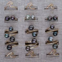 Double Tahitian Pearl Wrap Ring~ Two beautiful genuine Tahitian pearls on 14k gold fill hammered wrap ring, ring is somewhat adjustable. Pearls approx. 8-10mm. Pearls will vary in size, shape and color depending on availability. *You will receive a ring similar to the ones pictured* SHOP ~ http://www.etsy.com/shop/HanaMauiCreations?ref=si_shop International buyers please read our shipping policies before ordering~ POLICIES~ https://www.etsy.com/shop/HanaMauiCreations/policy?ref=shopinfo_policies Gold Rings With Tahitian Pearl For Gift, Pearl Ring Gold, Pink Pearl Ring, Modern Pearl Jewelry, Tahitian Pearl Ring, Black Pearl Ring, Gold Wrap Ring, Tahitian Pearl Necklace, Crystal Point Necklace