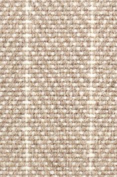 closeup view of beige and white checkered wool fabric textured with fine lines