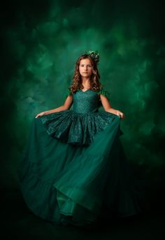 Green glitter couture gown Dark Green Ruffled Dress For Party, Green Ruffled Ball Gown For Party, Fitted Green Evening Dress For Pageant, Elegant Dark Green Dress With Ruffles, Elegant Dark Green Ruffled Dress, Dark Green Elegant Ruffle Dress, Fitted Green Ball Gown For Pageants, Fitted Green Ball Gown For Pageant, Green Fitted Dress For Pageant