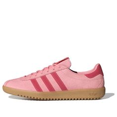 (WMNS) adidas Bermuda 'Pink Spark Red Gum' IH0302 Pink Athleisure Sneakers With Rubber Sole, Pink Casual Running Sneakers, Pink Casual Sneakers For Sports, Casual Pink Running Sneakers, Pink Sportswear Sneakers With Boost Midsole, Pink Sportswear Sneakers For Running, Pink Casual Sneakers For Running, Casual Pink Sneakers For Sports, Pink Boost Midsole Sneakers For Sportswear