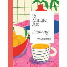 the book is titled'15 minute art drawing learn how to draw, color and share