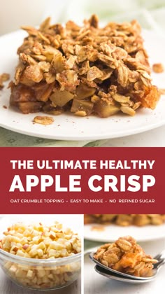 the ultimate healthy apple crisp recipe