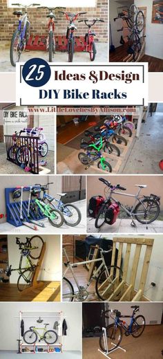 25 DIY Bike Racks For Organizing Your Bicycles Bicycle Rack Diy, Bike Stand Diy