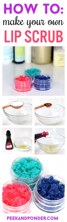 how to make your own lip scrub