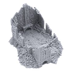 PRICES MAY VARY. Take your game to the next level! Immerse your miniatures in an eye-catching battlefield or role-playing adventure landscape with highly detailed EnderToys Terrain. Great value! Set includes 1 Ruined Barlyway Cottage. Compatible! This tabletop scenery is suitable for a variety of miniatures ranging from 28-32mm in scale. Standard size 16mm dice for reference (not included). Made in the USA! 3D printed in Las Vegas, NV using PLA, an eco-friendly plastic. Color may slightly vary d Mordheim Art, Chimney Fireplace, Tabletop Scenery, European Buildings, Modelling Ideas, Hero Quest, Wargaming Table, Dungeon Tiles, Adventure Landscape