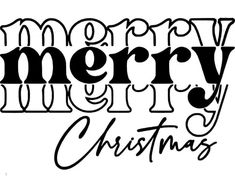 the word merry christmas written in black ink