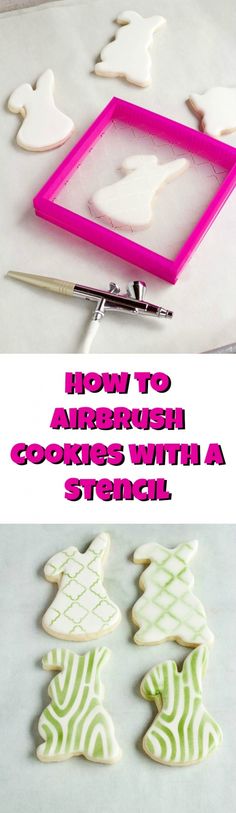 how to decorate cookies with a stencil