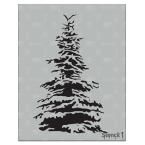 a cross stitch pattern of a pine tree