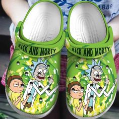 Get your product: Rick And Morty Comfortable Crocs Crocband Clog Comfortable Water Shoes
1. PRODUCT INFORMATION:

Incredibly light and fun to wear.
Water-friendly and buoyant; weighs only ounces.
Ventilation ports add breathability and help shed water and debris.
Easy to clean and quick to dry.
Upper: Croslite.
Lining: Croslite.
Sole: Croslite.
2. SIZE CHART:
3. RETURN:
We will gladly issue you a replacement item or issue a refund back to your original form of payment for any of the following re Rick And Morty Cartoon, Crocband Crocs, Women Crocs, Crocband Clog, Shoes Crocs, Crocs Clog, Rick Sanchez, Cloth Store, Cartoon Series