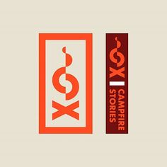 an orange and red box logo with the word xoq on it, next to a