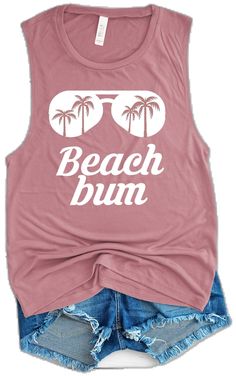 Pink Tank Top For Vacation, Beach Letter Print Tank Top, Sleeveless Letter Print Tank Top For Beach, Pink Letter Print Tank Top For Summer, Summer Pink Tank Top With Letter Print, Beach Sleeveless Tank Top With Letter Print, Sleeveless Beach Tops With Letter Print, Fun Sleeveless Beach Tops, Trendy Pink Tank Top For Beach Season