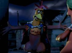 a cartoon character is talking to another character in the animated version of chickenbob