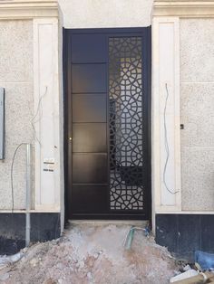 an entrance to a building that is under construction