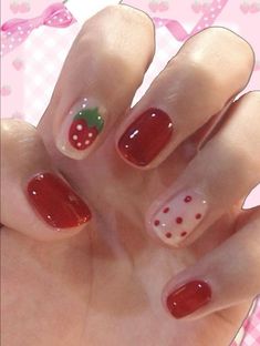 Nail Inspired Simple, Cute Nail Inspo Simple, Cutecore Nails, Jelly Nails Acrylic, Soft Nail Art, Funny Nails, Nails Jelly, Jelly Nail, Nails Pretty