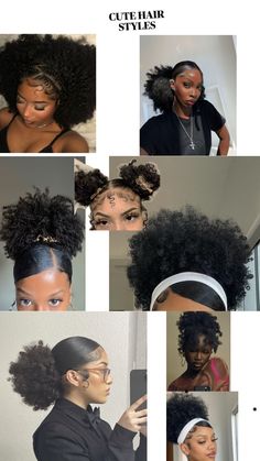 Natural Hair Bun Styles, Hair For Black Women, Mixed Curly Hair, Quick Natural Hair Styles, Cute Curly Hairstyles, Types Of Hair, Quick Braided Hairstyles, Curly Hair Styles Easy, Pretty Braided Hairstyles