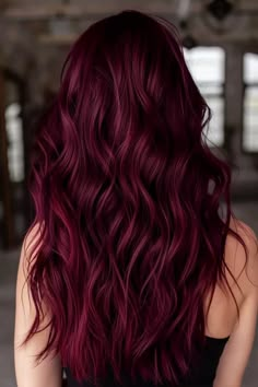 43 Burgundy Hair Ideas That Will Make You Want to Book a Salon Appointment Shadow Root Burgundy Hair, Simple Fun Hair Color Ideas, Can I Pull Off Red Hair, Burgundy Ombré Hair, Dark Hair Colors Ideas, Mushroom Red Hair, Merlot Highlights On Dark Hair, Burgundy Hair With Black Roots, Fall Hair Colors Red Auburn