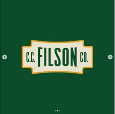 a green and yellow sign that says c c fison co