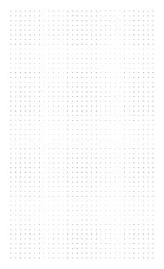 a white sheet of paper with small dots on the bottom and one line at the top