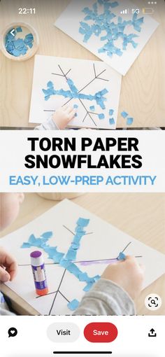 paper snowflakes that are easy to make with kids