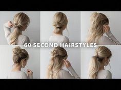 More than 30 video tutorials for easy hairstyles for moms with long hair! With ideas you can do in 5 minutes or less you’ll be able to create chic looks that are better than your average ponytail! 60 Second Hairstyles, Mom Updos Everyday, Romantic Hair Styles, Alex Gaboury, Ponytail Easy, Fashionable Haircuts, Romantic Hair, Super Easy Hairstyles, Long Hair Images