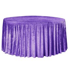 Velvet 132 Round Tablecloth - Purple Velvet Tablecloth, Purple Tablecloth, 120 Round Tablecloth, Cake Tables, Velvet Set, Reception Tables, Flower Panels, Round Tables, Round Table Top