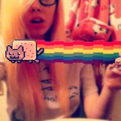 Nyan Cat Aesthetic, Nyan Cat Tattoo, 2010 Internet Aesthetic, 2010s Internet Aesthetic, Nyan Cat Pfp, 2010 Vibes