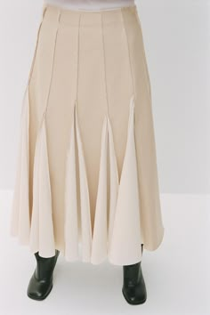 BOX PLEAT MIDI SKIRT ZW COLLECTION - Mid-ecru | ZARA United States Box Pleat Skirt, Pleat Skirt, Waistcoat Dress, Collection Box, Cardigan Sweater Jacket, Shirt Blouses Tops, Box Pleats, Zara Woman, Pleated Midi Skirt