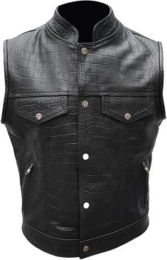 Bane Jacket, Black Alligator, Alligator Crocodile, Crocodile Print, Pure Black