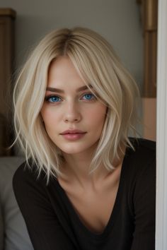 These 15 layered bob haircuts for thick hair will add dimension and lightness, making them ideal for a voluminous yet breezy look. #bobcuts #thickhair #summerhairstyles Short Medium Blonde Haircuts, Long Bob Haircuts For Thick Hair, Long Blonde Bob, Best Haircuts For Thick Hair, Blonde Hair Cuts Medium, Long Bob Blonde, Braided Beard, Blonde Bob Haircut, Bob Hair Color