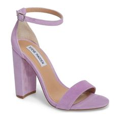 Light Purple Heels Prom, Light Purple High Heels, Prom Shoes Purple, Purple Prom Shoes, Purple Chunky Heels, Light Purple Heels, Light Purple Shoes, Prom Purple, Lavender Heels