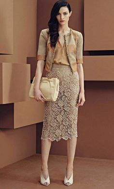 Jumpsuit Formal, Long Skirt And Top, Lace Skirts, Linen Fashion, A Skirt, Marchesa, Skirt Design, Look Chic, Elegant Woman