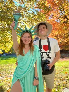 30 Cute And Unique Couples Halloween Costumes Ideas For 2024 - RecipeMagik Tourist Halloween Costume, Pregnant Couple Halloween Costumes, Disney Couple Costumes, All Black Halloween Costume, Black Dress Halloween Costume, Couples Halloween Costumes, Black Halloween Costumes