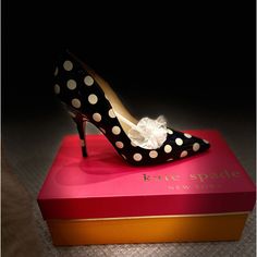 Kate Spade “Licorice” Heels. Black Patent With Cream Dots- Still In Box/Bags, Never Worn. Elegant Polka Dot Heels With Pointed Toe, Elegant Polka Dot Pointed Toe Heels, Elegant Polka Dot Heels For Formal Occasions, Polka Dot Elegant Heels, Elegant Polka Dot Heels For Evening, Kate Spade Heels, Polka Dot Heels, Brown Suede Heels, Bow High Heels