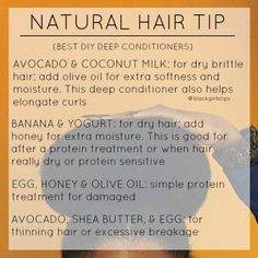 Black Girls Tips Diy Deep Conditioner, Deep Conditioner For Natural Hair, Dry Brittle Hair, Twisted Hair, Natural Hair Care Tips, Hair Regimen, Healthy Hair Tips, Black Hair Care, Hair Remedies