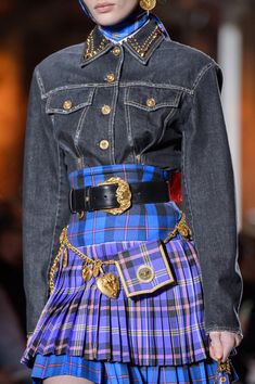 Plaid Outfits For Women, Mode Harajuku, Tartan Skirt, Milan Fashion Weeks, Looks Chic, Fall Fashion Trends, Fall 2018, Mode Inspiration