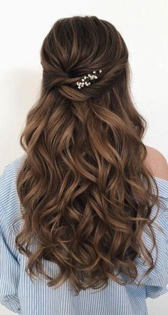 Half Up Half Down Hair Prom, Half Up Half Down Hairstyles, Beautiful Hairstyles, Half Up Hair