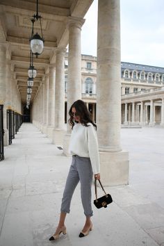 Chique Outfit, Gingham Pants, Paris Trip, Winter Mode, Business Wear, Office Attire, Winter Trends, Chic Outfit