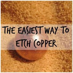 an orange ball sitting on top of a carpet with the words, the easier way to eth copper