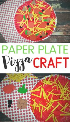 this paper plate pizza craft is perfect for kids to make