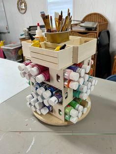 an art project made out of legos on top of a table