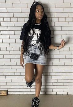 Lavins Outfit Girl Black, Black Lanvin Outfit, Cute Lanvin Outfits, Black Lanvin Sneakers Outfit, Lavins Outfit Girl, Lil Durk Concert Outfit, Lanvins Outfit Girl, Outfits With Lanvin Sneakers, Lavin Outfits