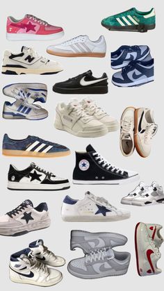 Shoes Vintage Aesthetic, Slideshow Ideas, Famous Shoes, 2000s Shoes, Cute Converse, Scandinavian Aesthetic, Cute Nike Outfits, Nike Shoes Outfits