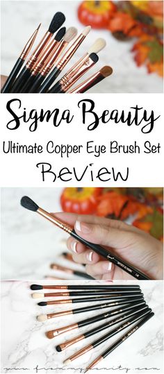 Sigma Beauty Ultimate Copper Eye Brush Set | Individual Brush Reviews & Tutorial Demo