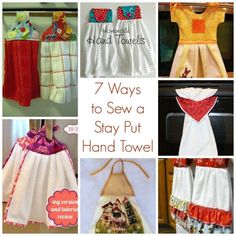 seven ways to sew a stay - put hand towel dress for girls and boys