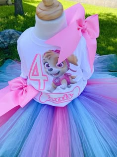 Frozen Birthday Dress, Paw Patrol Outfit, Sky Paw Patrol, Paw Patrol Party Decorations, Paw Birthday, Paw Patrol Decorations, Paw Patrol Birthday Theme